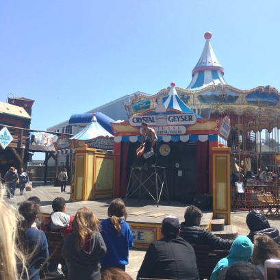 Circus acts on the pier!
